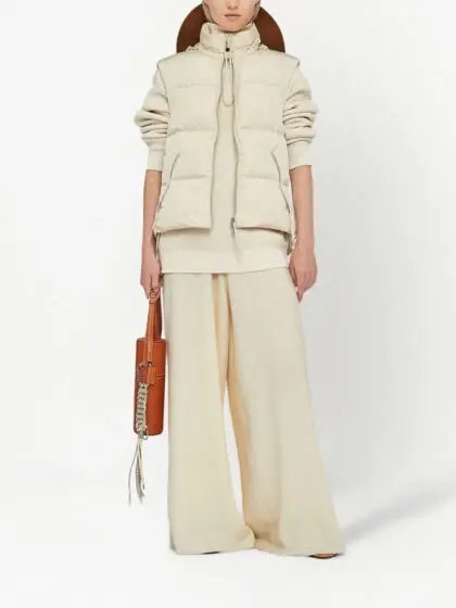 High-neck padded Gilet